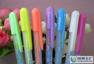 韓國文具 廠家直銷熒光加水粉7色彩色筆包裝設計解析